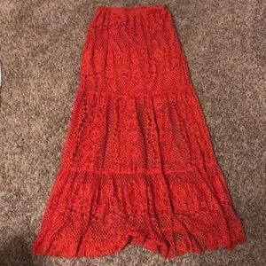 S Orange skirt